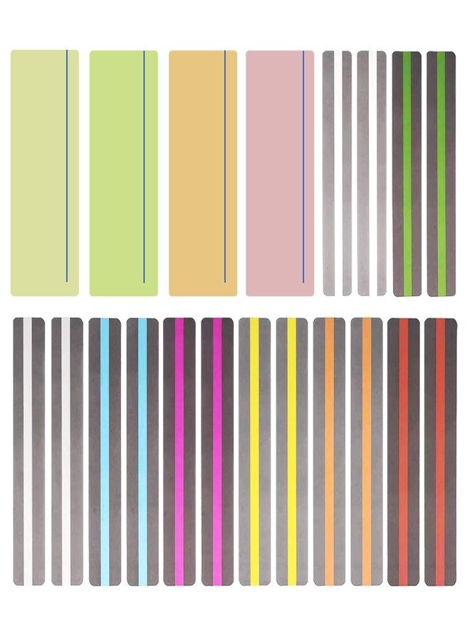 Allazone 20 Pack Reading Guide Strips Colored Overlay Highlight Bookmarks Reading Tracking Rulers for Teachers, Childrenand Dyslexics - Image 1