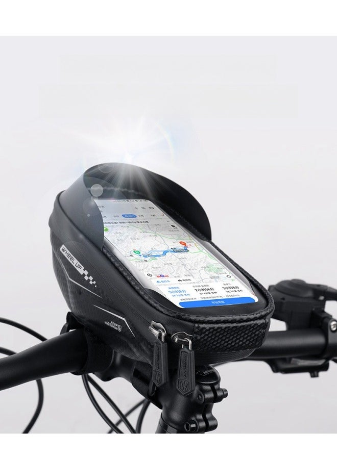 Generic Motorcycle Phone Mount Handlebar Bag Cycling Phone Bag Top Tube Bag Phone Bike Front Frame Pouch Phone Case Handlebar Phone Bag Bike Front Frame Bag Cycling Bag Intelligent  - Image 3