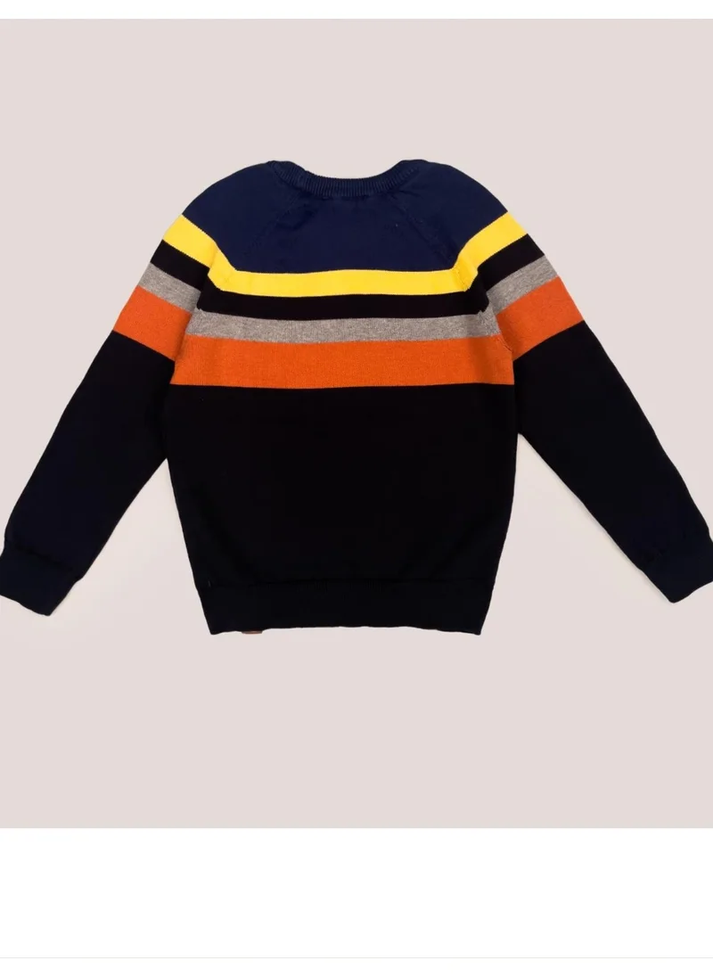 الكسندر جاردي Colour Block Cotton Kids Sweater (C20-18733)