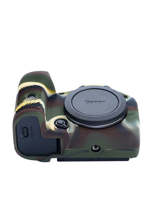 Rieibi EOS R7 Camera Case, Silicone Case for Canon eos r7 Digital Camera, Protective Cover Silicone for Canon r7 - Camouflage - Image 4
