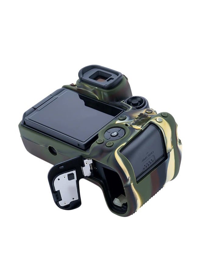 Rieibi EOS R7 Camera Case, Silicone Case for Canon eos r7 Digital Camera, Protective Cover Silicone for Canon r7 - Camouflage - Image 5