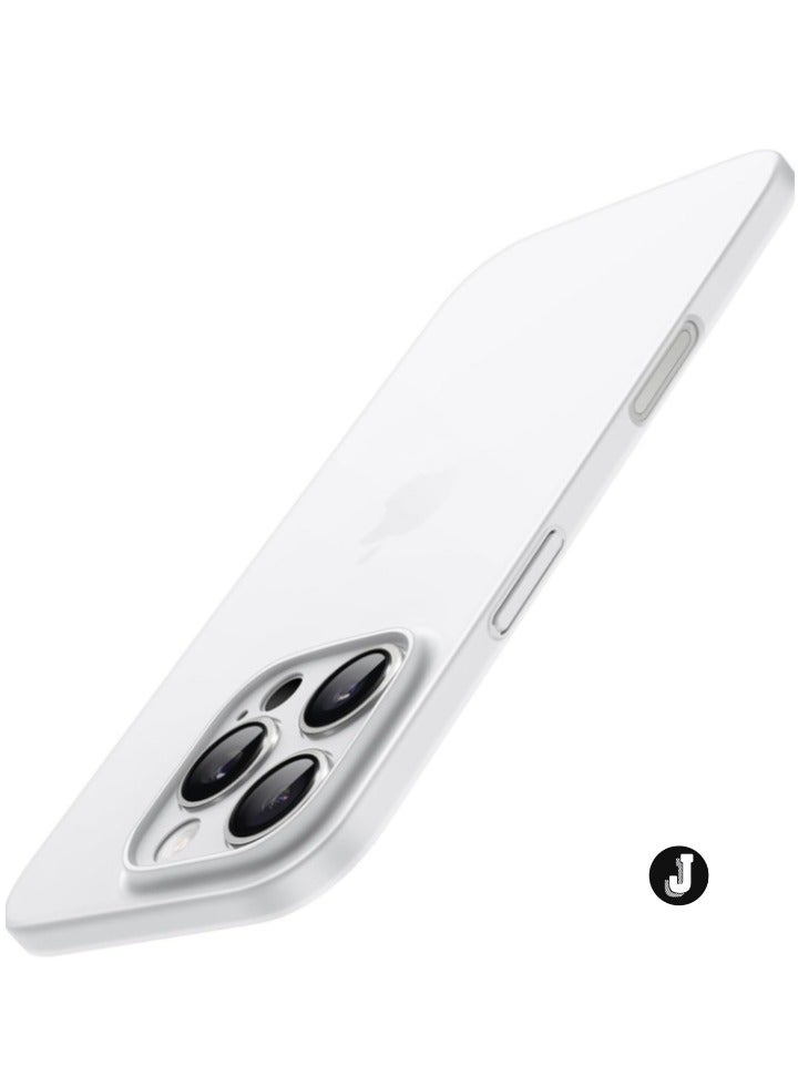 JAJEEK "Ultra-Slim 0.35mm Case for iPhone 16 Pro Max (6.9 Inch) – Lightweight Matte Finish, Full Camera Protection, Minimalist Hard Shell (Frosted Clear)" - Image 1