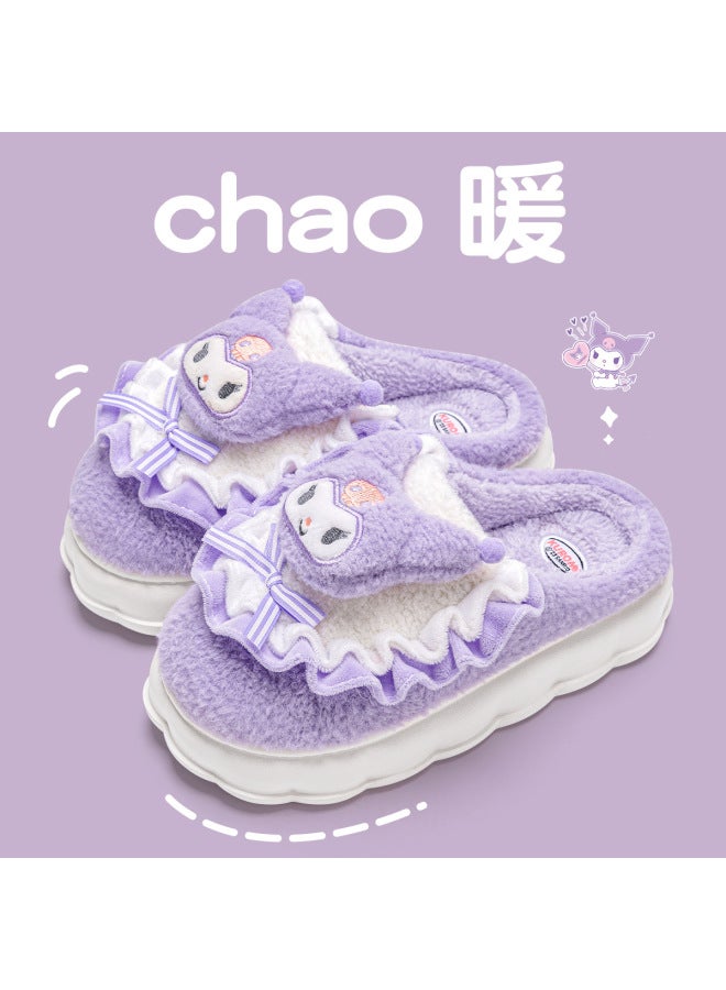 Cute Cinnamon Dog Cotton Slippers For Women, Winter  New Model, Indoor Home Children's Plush Slippers For Outdoor Wear In Autumn And Winter