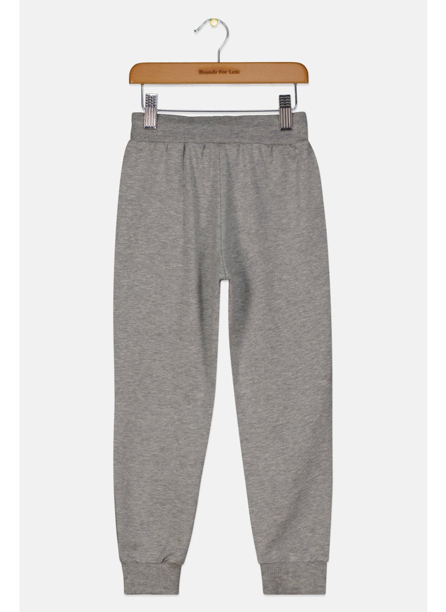FILA - Toddlers Girl Brand Logo Jogger Pant, Grey - Image 1