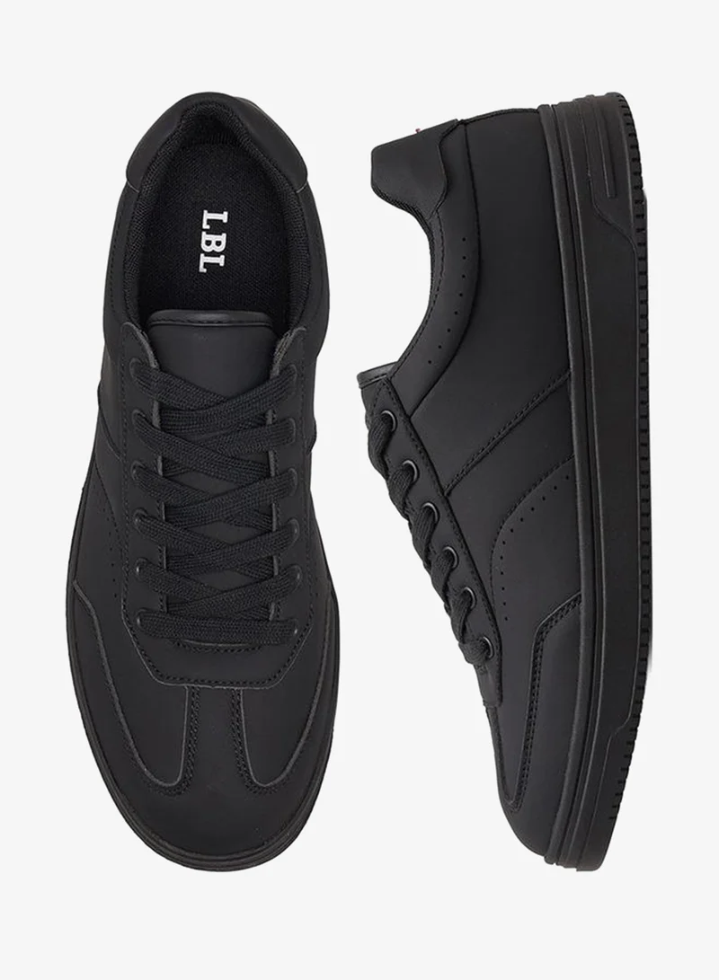 Men Panelled Lace-Up Sneakers