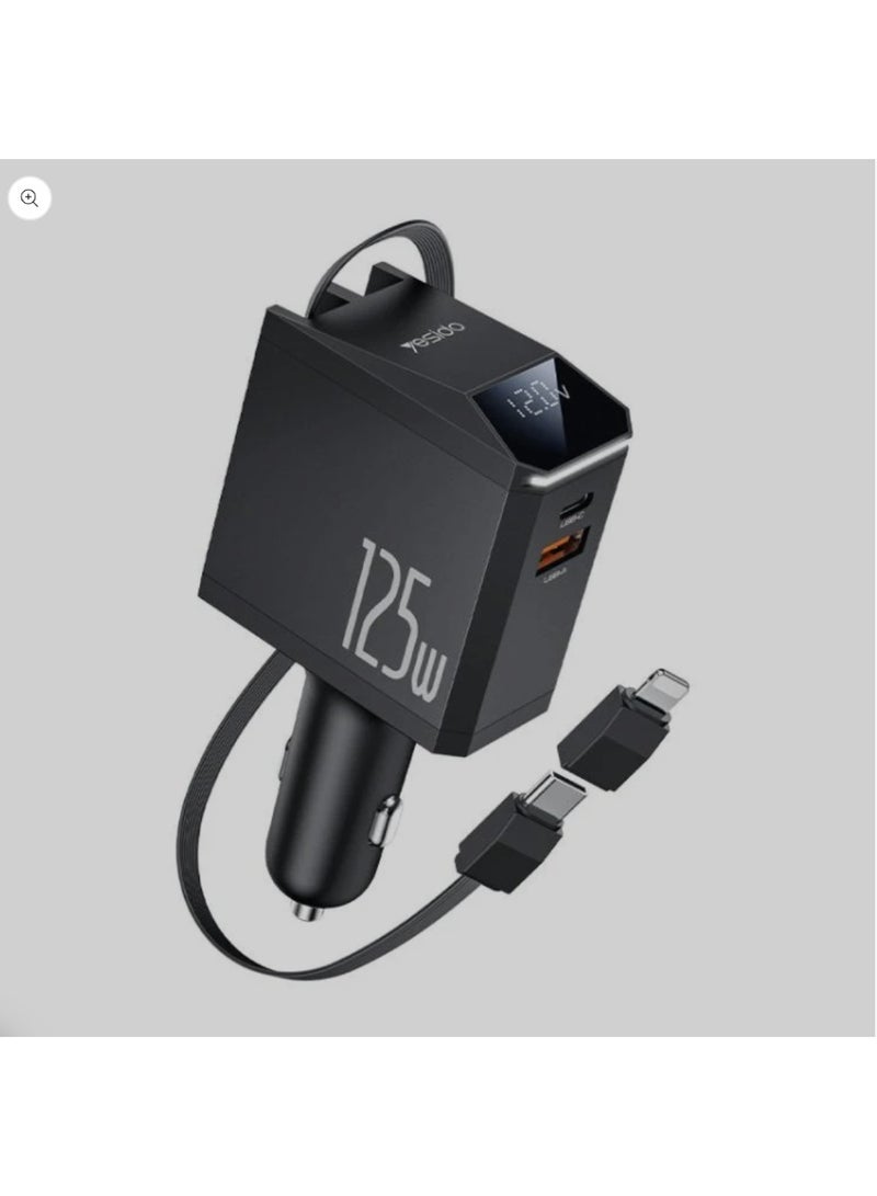 شاحن سيارة فائق السرعة 4 في 1