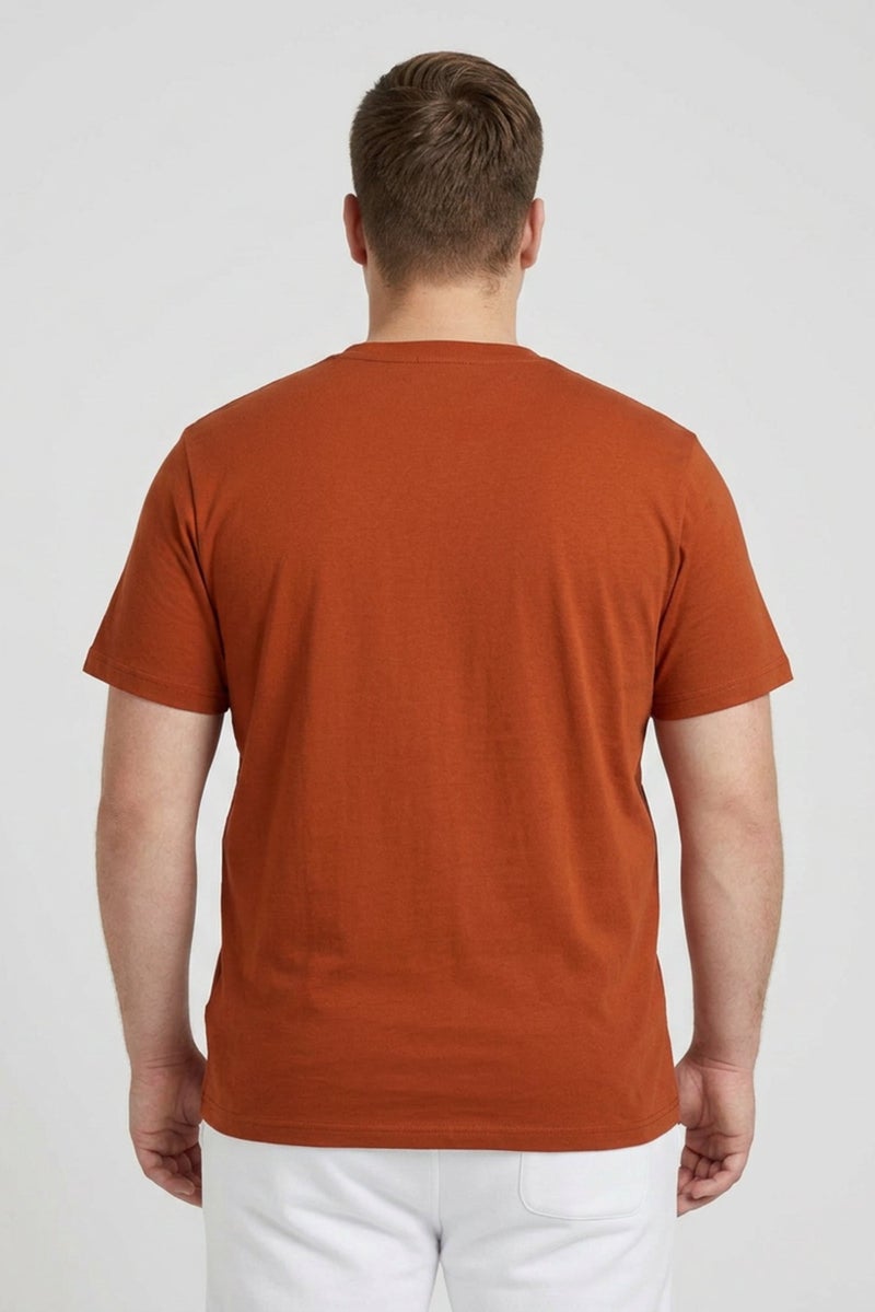 Stance Men Sportswear Fit Short Sleeve Outdoor T-Shirt, Rust - Image 4