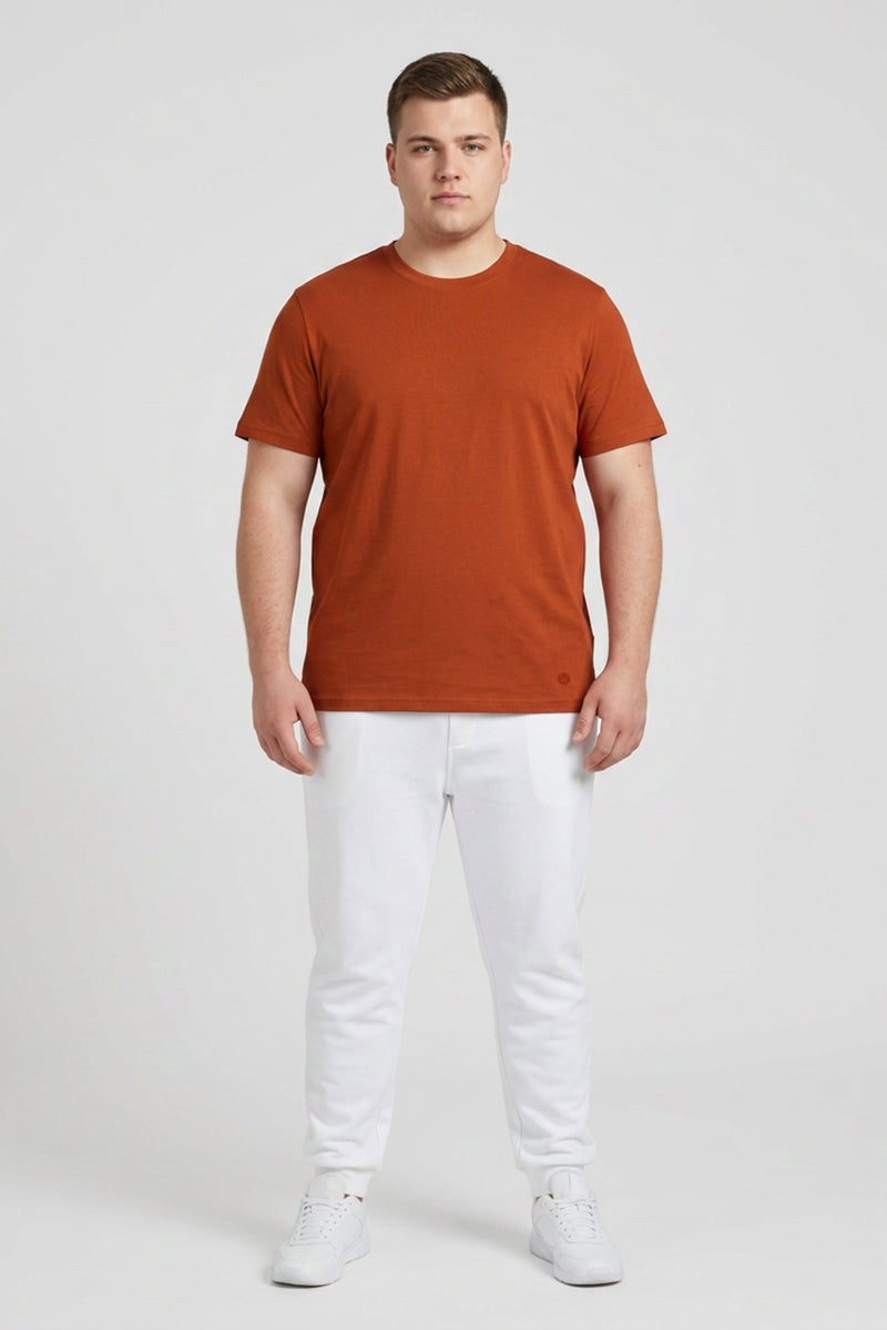 Stance Men Sportswear Fit Short Sleeve Outdoor T-Shirt, Rust - Image 2