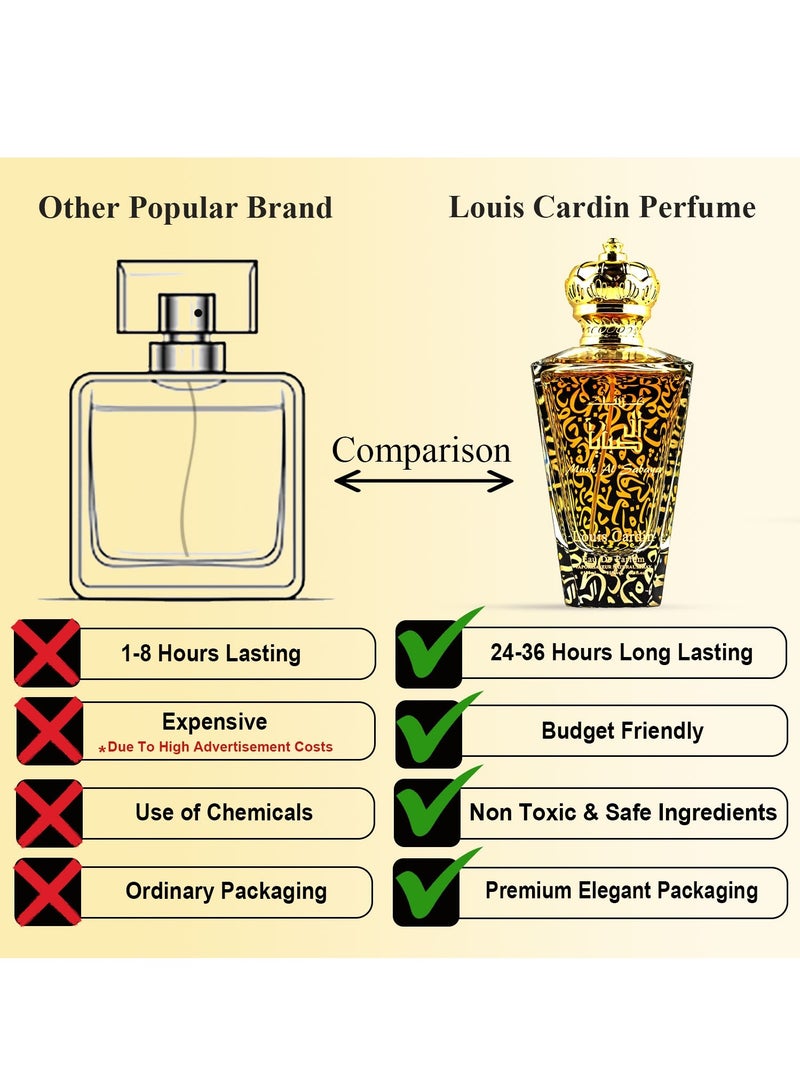 Louis Cardin Musk Al Sabaya Parfum for Unisex Edp 100 ml - Long Lasting Unisex Parfum  - Image 3