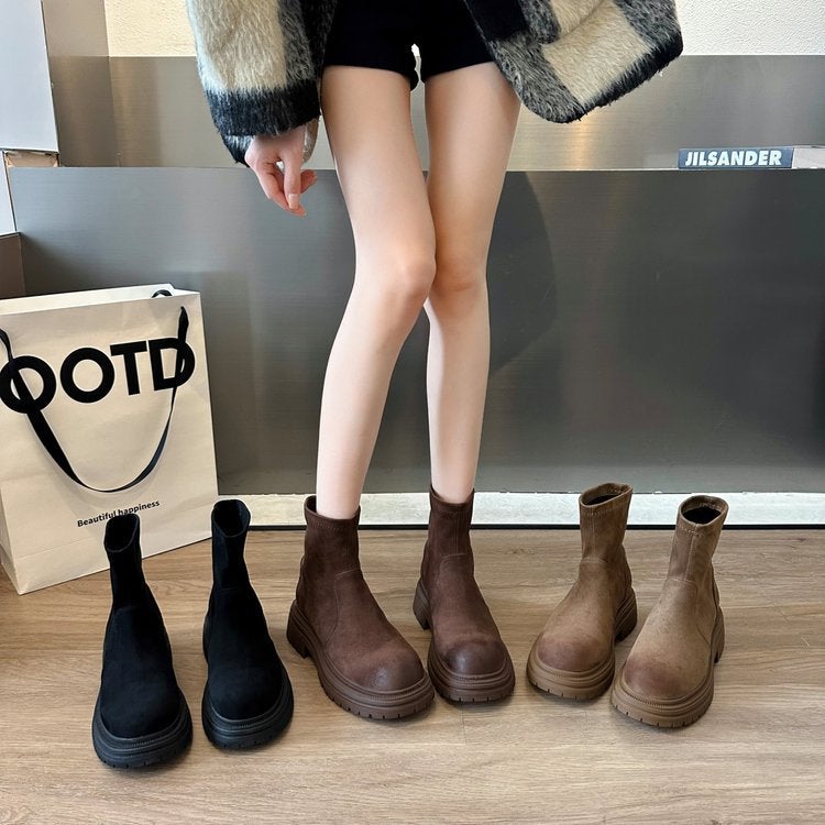Beautiful Lines, Incomparable. Dark Brown Black Khaki Adult Tassel Boots Male Ethnic Martin Boots - Image 1