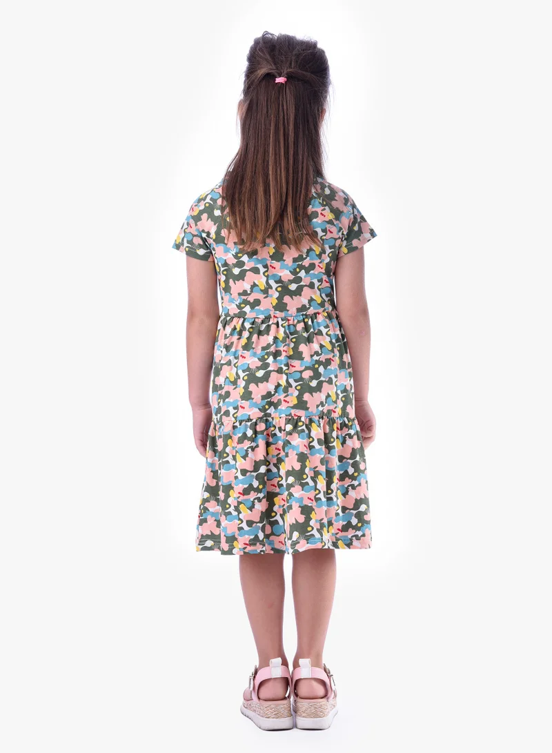 victor and jane Girls' Summer Dress - All-Over Print, (2-8 Years)