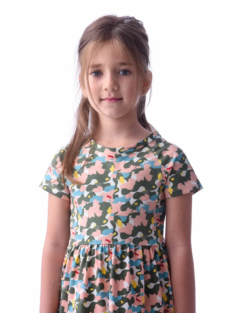 victor and jane Girls' Summer Dress - All-Over Print, (2-8 Years)