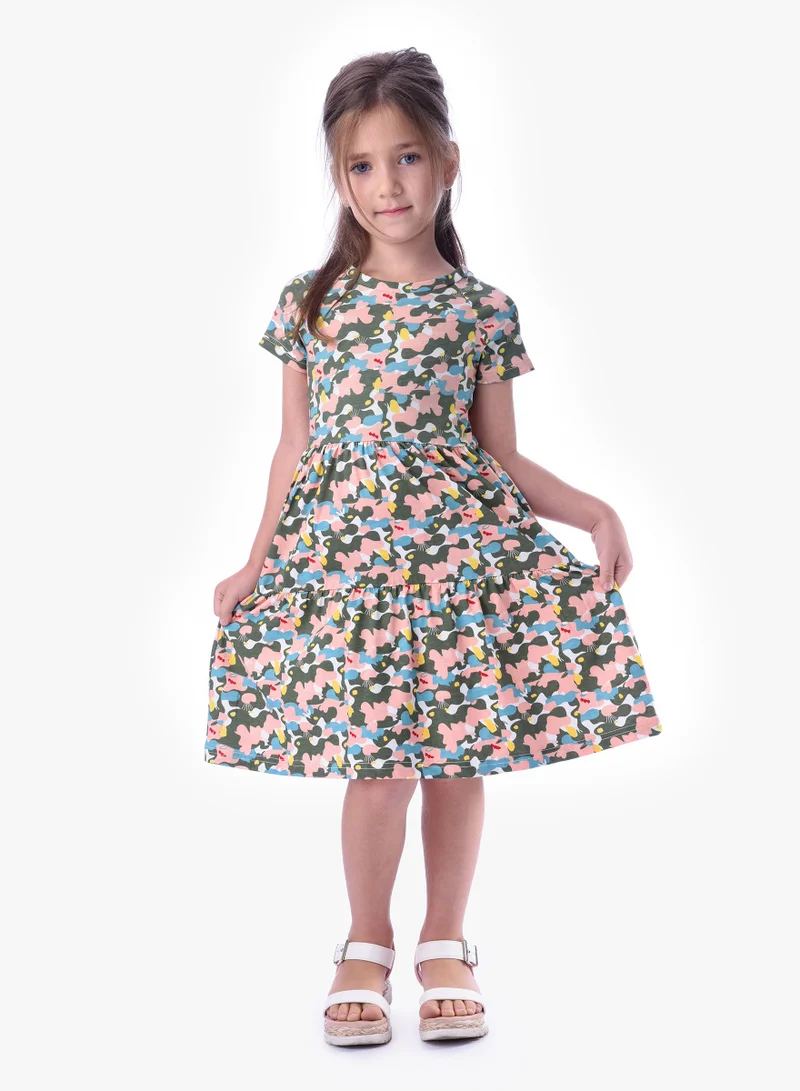 victor and jane Girls' Summer Dress - All-Over Print, (2-8 Years)