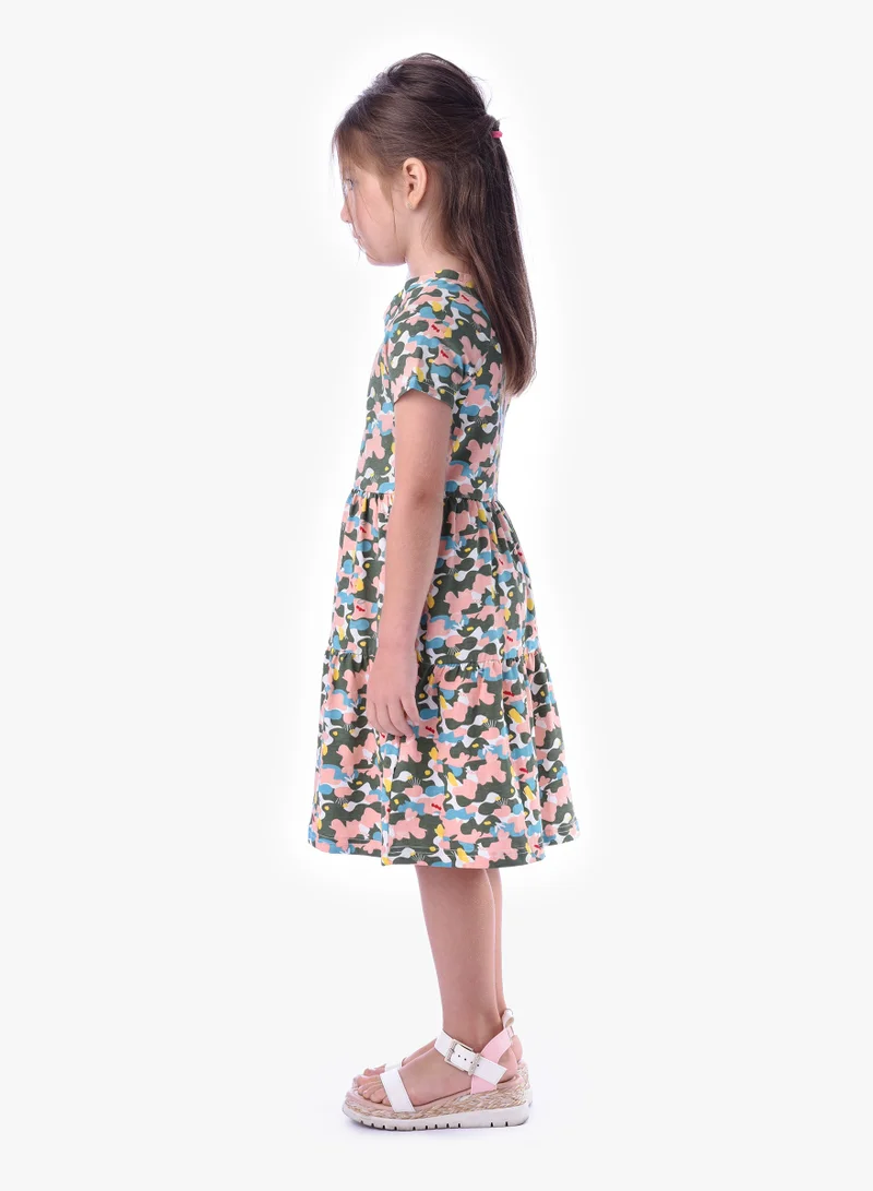 victor and jane Girls' Summer Dress - All-Over Print, (2-8 Years)