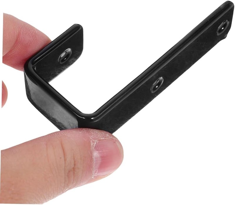 Black Bunk Bed Ladder Hooks 4 Pack Ergonomic Rustproof Metal Attachment - Image 4