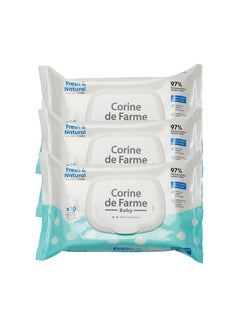 Corine de Farme CDF - Baby Fresh & Natural Wipes 70's Pulls x 3 Value Pack 