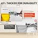 Vgo 1Pair Reusable Household Gloves Rubber Dishwashing gloves Extra Thickness Long Sleeves Kitchen Cleaning Working Painting Gardening Pet Care Size XL Yellow HH4601 - Image 4