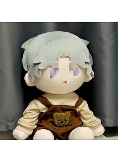 20cm Baby Clothes Two-Dimensional One-Piece 40cm Baby Clothes Cotton Clothes Love Of Light And Night Sitting Posture Changing Pajamas Skirt-Specification:40CM-Color:Brown Bear Onesie [doll Accessories Not Included]