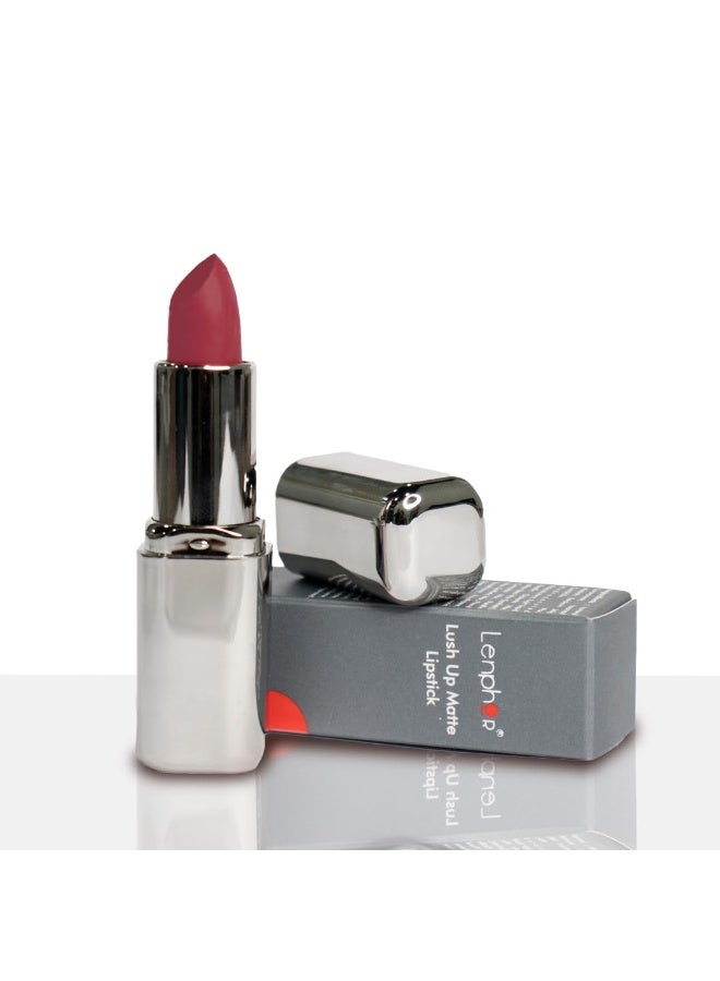 Lenphor Lush Up Matte Lipstick | Long Lasting & Lightweight Lipstick | Turkish Rose - Image 3