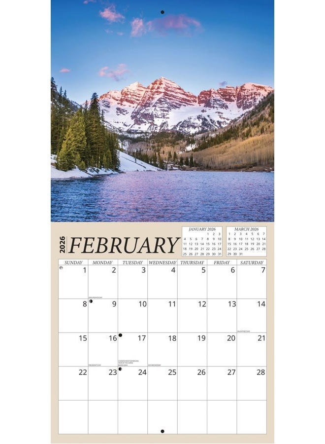 Crenstone Seasons Calendar 2026 - Deluxe 2026 Changing Seasons Wall Calendar Bundle with Over 100 Calendar Reminder Stickers (Nature Gifts, Office Supplies) | Made In The USA - Image 4