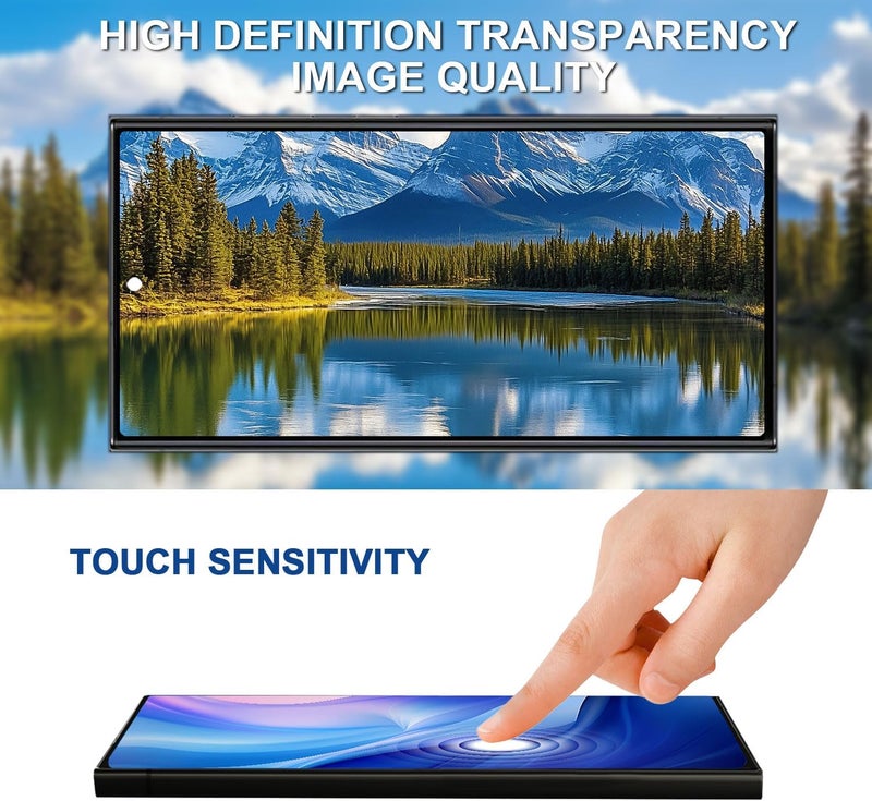 LNONLS Store شاشة OLED بديلة لجهاز سامسونج جالكسي S23 ألترا 5G مع أدوات التركيب S918U S918A النسخة الأمريكية (فضي) - Image 4