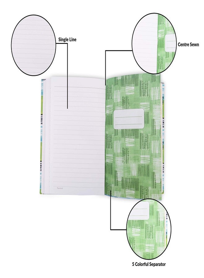 دفتر ملاحظات Paperkraft Expression ذو 5 مواضيع | غلاف مقوى | 14.8 سم × 21.0 سم | سطر واحد | 400 صفحة - Image 4