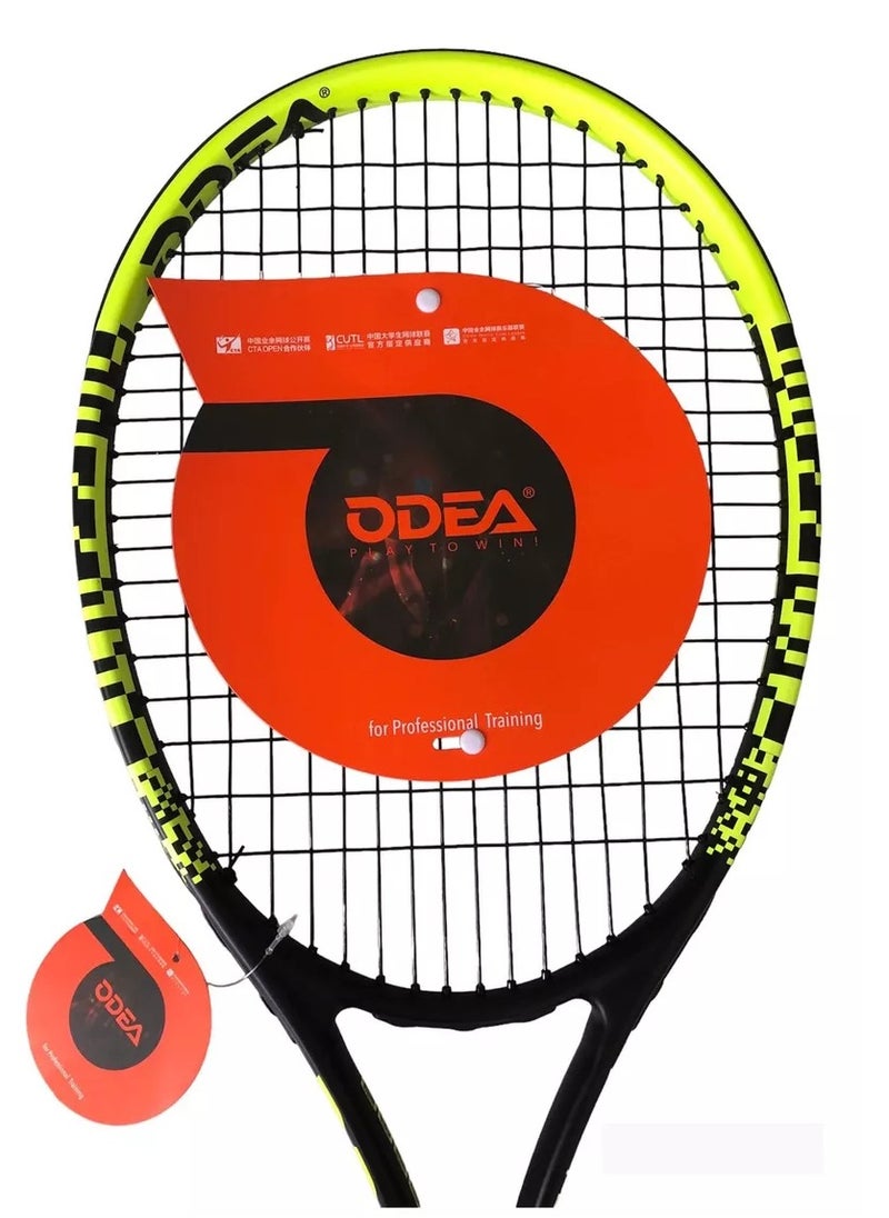 ODEA X-Fire T-55 Tennis Racquet For Professional Training With Bag 27Inch, Black/Green  - Image 2