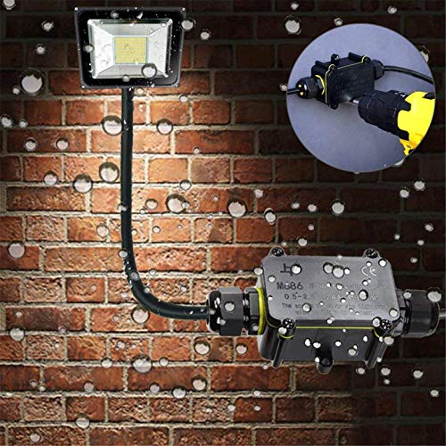 ILSSLI FX Junction Box Waterproof IP68 2 Way Plug Line M20 Coaxial Cable Connector Wire Range 5 to 12mm Outdoor External Electric Power Cord Boxes - Image 3