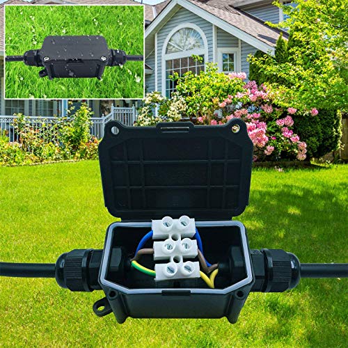 ILSSLI FX Junction Box Waterproof IP68 2 Way Plug Line M20 Coaxial Cable Connector Wire Range 5 to 12mm Outdoor External Electric Power Cord Boxes - Image 5