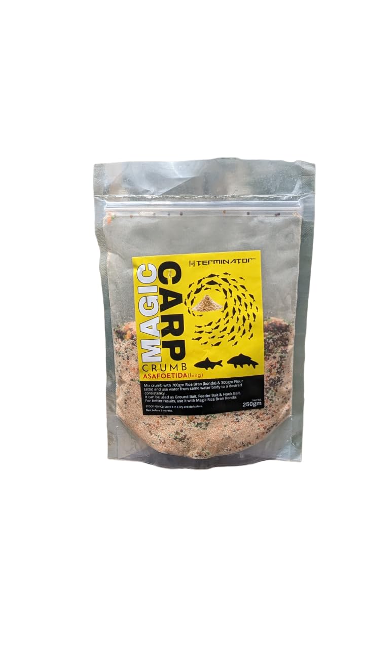 AUF HTERMINATOR Magic CARP Crumb for FISHING-250GM (Hing) - Image 1