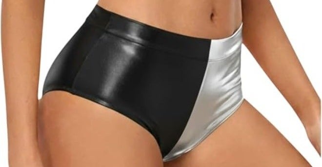 Women Underwear Fashion Multicolor Lycra Faux Leather