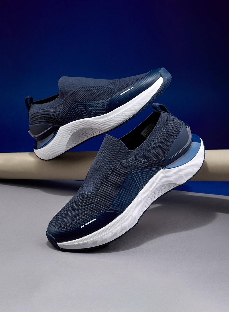 CAMPUS Men's Navy Slip On Walking Shoes - Lightweight Shoes, Minimalist Designed for Style - Image 3