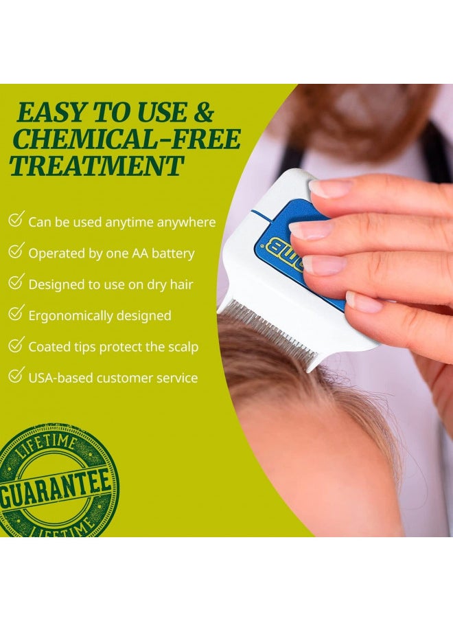 LiceGuard - LiceGuard RobiComb Electric Head Lice Comb | Lice & Eggs Zapping Tool - Image 1