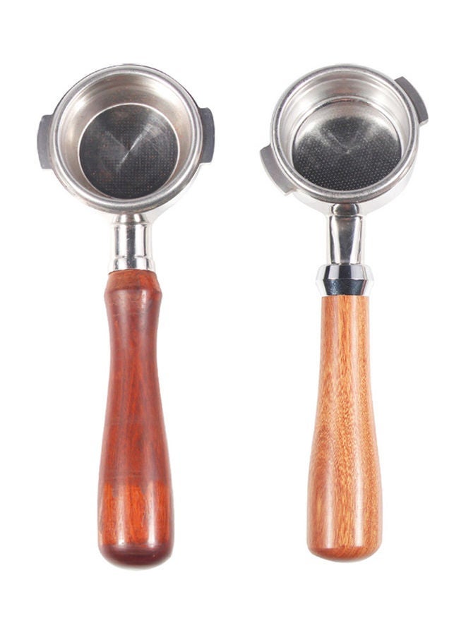 NIBEMINENT 58mm Bottomless Coffee Portafilter Professional Filtering Tools for Semi-automatic Machine 2 Optional multicolour 26*7*7cm - Image 2