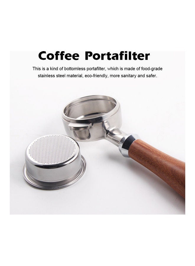 NIBEMINENT 58mm Bottomless Coffee Portafilter Professional Filtering Tools for Semi-automatic Machine 2 Optional multicolour 26*7*7cm - Image 5