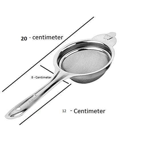 Laxmi Kitchenwere Stainless Steel Combo Pack of 3 Tea Strainer chimta One Side Sandasipakad for Kitchen Chai Chani One Side SansiRoti Chimta - Image 3