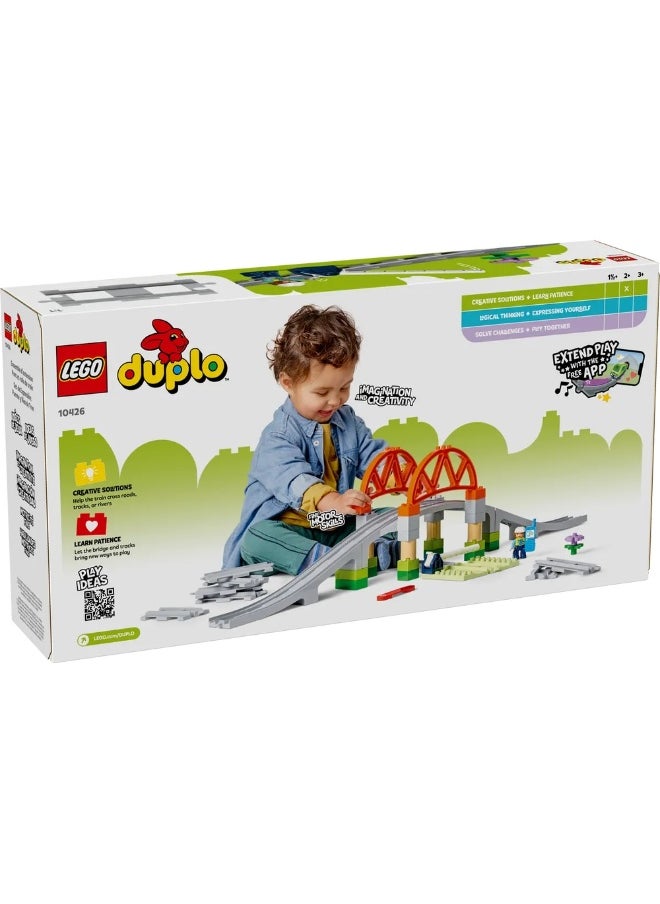 LEGO LEGO - Duplo Train Bridge and Tracks Expansion Set 42 Pieces - 10426  - Image 4