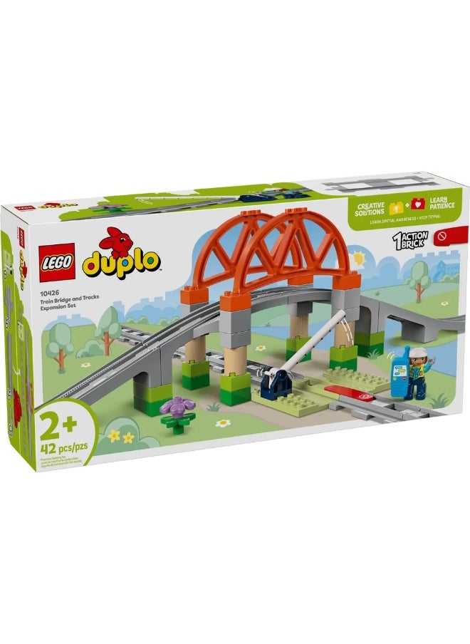 LEGO LEGO - Duplo Train Bridge and Tracks Expansion Set 42 Pieces - 10426  - Image 1