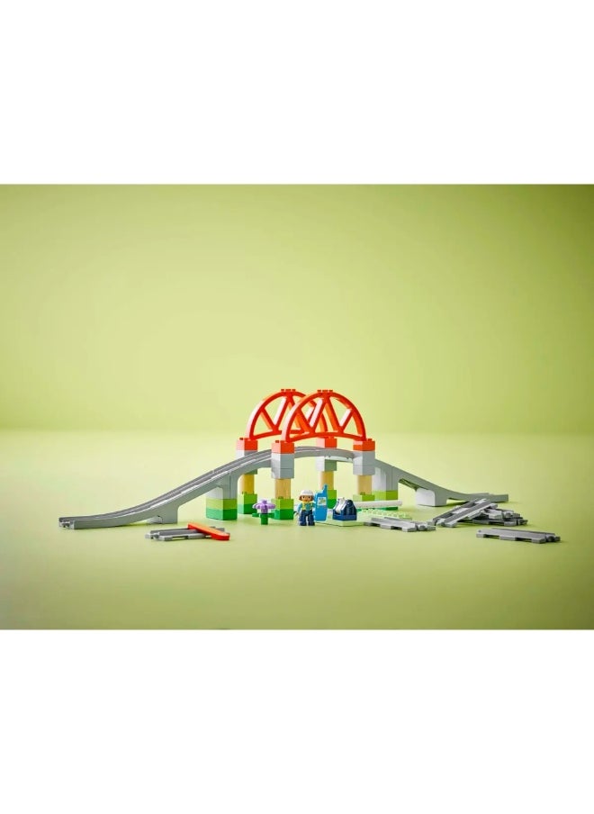 LEGO LEGO - Duplo Train Bridge and Tracks Expansion Set 42 Pieces - 10426  - Image 3