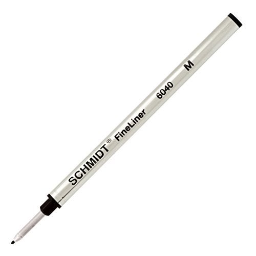 Schmidt 6040 Fineliner Spring Loaded Refill 1.0mm, Black, 2 Pack Blister (SC58117) | German-Made for Smooth, Consistent Writing | Compatible with Monteverde USA, Conklin, Faber-Castell, and More - Image 3