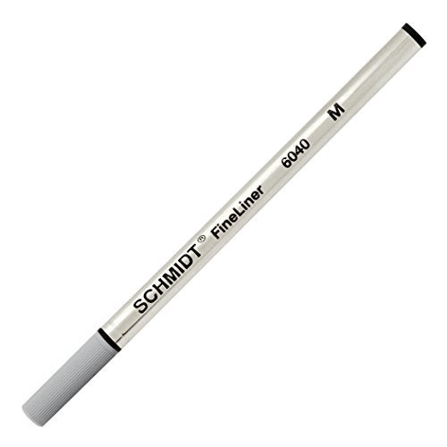 Schmidt 6040 Fineliner Spring Loaded Refill 1.0mm, Black, 2 Pack Blister (SC58117) | German-Made for Smooth, Consistent Writing | Compatible with Monteverde USA, Conklin, Faber-Castell, and More - Image 4
