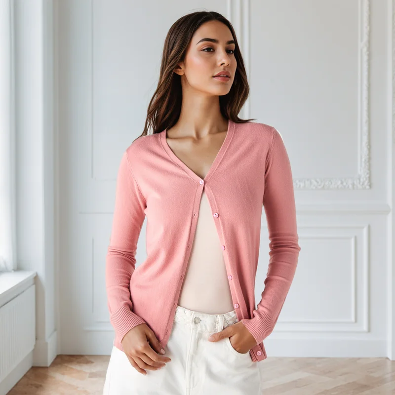 2Xtremz 2Xtremz Textured Cardigan with V-neck