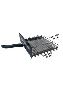 B.N. brights BNBrights Delish Kitchen Mini electric tandoor and grill barbecue for homePizza Making MacineGrill barbecuecombo tandoor 1 year warranty Black  - Image 5