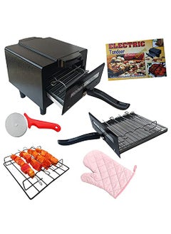 B.N. brights BNBrights Delish Kitchen Mini electric tandoor and grill barbecue for homePizza Making MacineGrill barbecuecombo tandoor 1 year warranty Black  - Image 2
