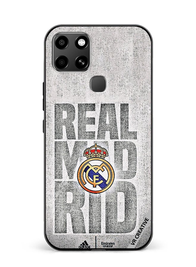 VR CREATIVE Protective Case Cover For Infinix Smart 6 Real Madrid Logo Design Multicolour - Image 1