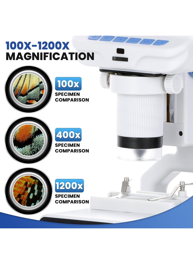AmScope AmScope  43 inch Premium 1080P HD Portable LCD Digital Color Microscope with DualLED Illumination  DM140  - Image 2