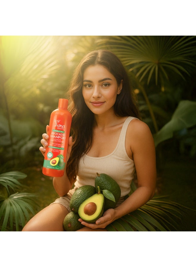 Lady Diana Roots Avocado & Shea Hydrating Shampoo 480ml | Deep Moisture Formula | Strengthens & Softens Dry, Damaged Hair - Image 5