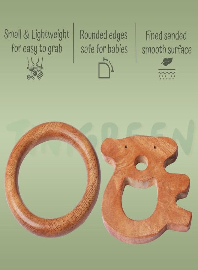 Tinigreen Natural and Chemical-Free Neem Wood Teethers for Baby (Pack of 2) - Image 2