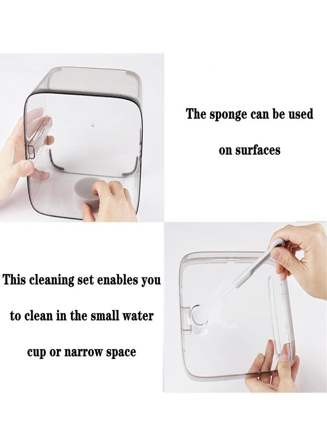 Nanchroadly 3 PCS Cat Water Fountain Cleaning Set Professional Cat Water Brush Pet Drinking Dispenser Cleaning Kit Cleaning Brushes Pet Fountain Cleaning Kit for Most Pet Water Dispensers(Brushes & Sponge) - Image 4