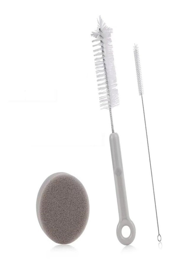 Nanchroadly 3 PCS Cat Water Fountain Cleaning Set Professional Cat Water Brush Pet Drinking Dispenser Cleaning Kit Cleaning Brushes Pet Fountain Cleaning Kit for Most Pet Water Dispensers(Brushes & Sponge) - Image 1
